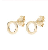 Poro I Small Circle Stud Earrings