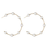 Parle | Separated Pearl Semi-Hoop Earrings