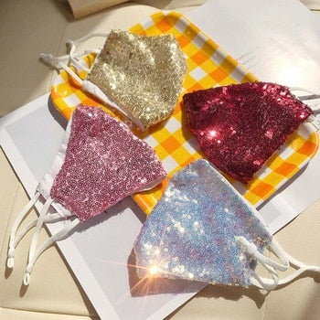 Sequined Breathable Face Masks